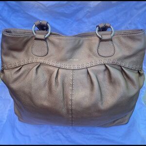 Charles David Leather Bronze Metallic Purse Bag​​​​​